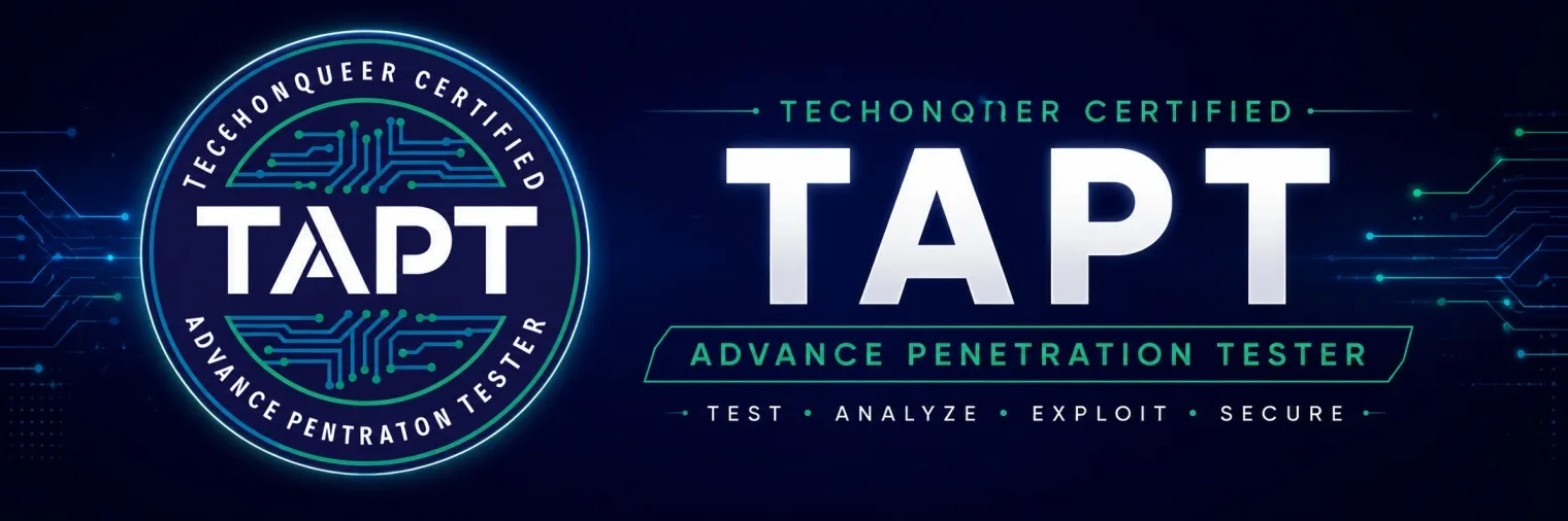 Techonquer Certified Advanced Penetration Tester (TAPT) || Black Hat